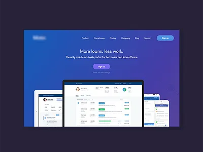 Product website landing product ui website