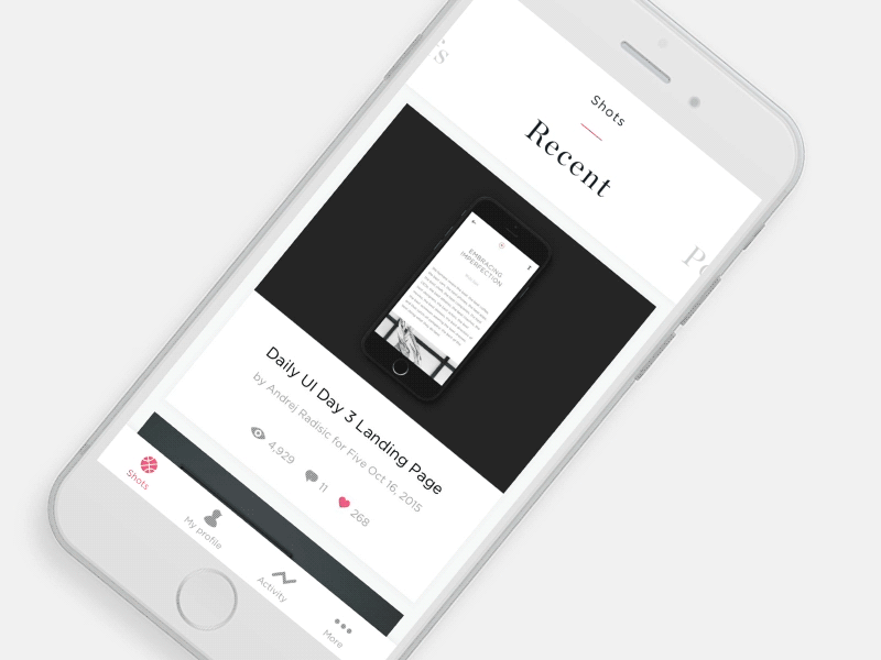 Daily UI Day 47 Activity Feed 47 activity animation concept daily dailyui day dribbble feed news ui