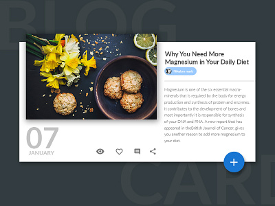 Material Blog Card blog card material new style