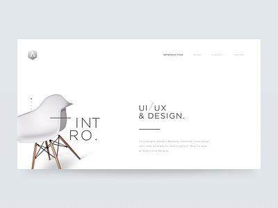 Portfolio clean minimalism minimalist portfolio ui web website white