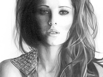 Cheryl Cole Pencil Drawing art detail drawing fine art graphite illustration pencil portrait realistic realistic drawing