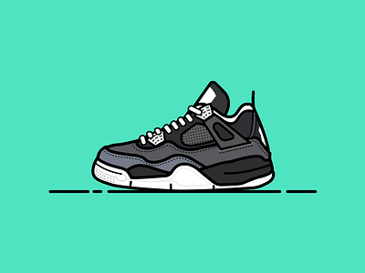 AJ4 ai shoes sketch