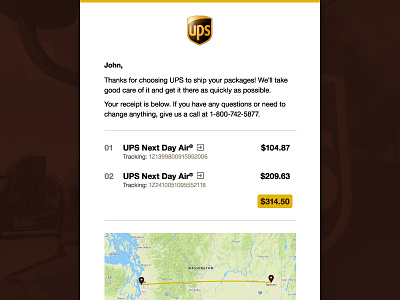 Daily UI Challenge #017 dailyui email receipt ui