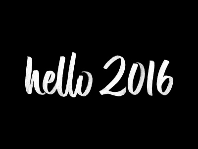 Hello 2016 2016 blog goals hello lettering post