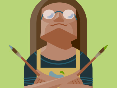 Artist artist avatar vector