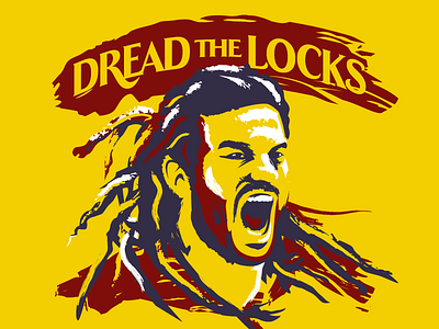 Beckerman Graphic beckerman brush dreads futbol mls salt lake soccer vector