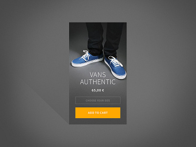 Daily UI #012 E-Commerce 012 daily ui e commerce ui ux vans webdesign