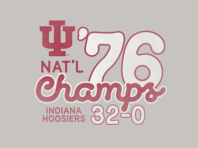 Indiana 1976 basketball cream crimson hoosiers indiana university