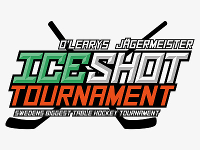 Ice Shot Tournament hockey logo table