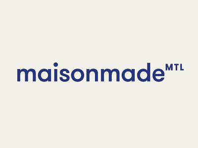 Maisonmade Logotype brand branding identity logo modern montreal purple wordmark