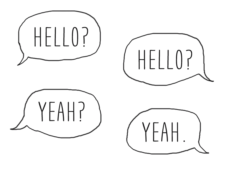 Making a Murder black fun gif hello illustration speech bubble white