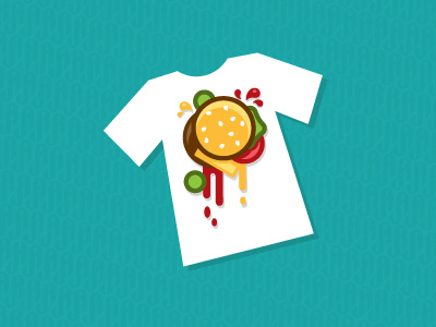 Burgerprint ames burger jerron print t shirt