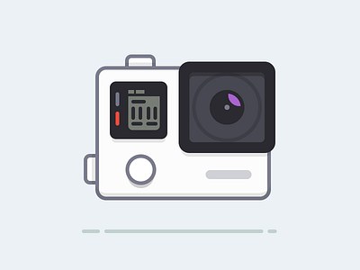 Brave Hero4 camera gopro hero4 icon illustration photo video