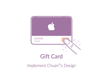 Implent Chuan²'s Design animation button card code gesture illustration