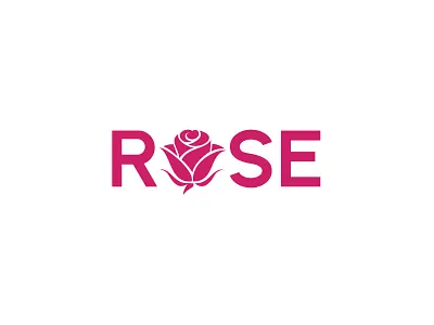 ROSE design flower icon lettermark logo logotype rose shop wordmark