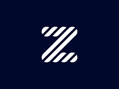 Letter Z logo clean letter z logo logo design mdmr creation minimal modern simple stripe pattern