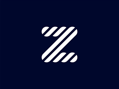 Letter Z logo clean letter z logo logo design mdmr creation minimal modern simple stripe pattern