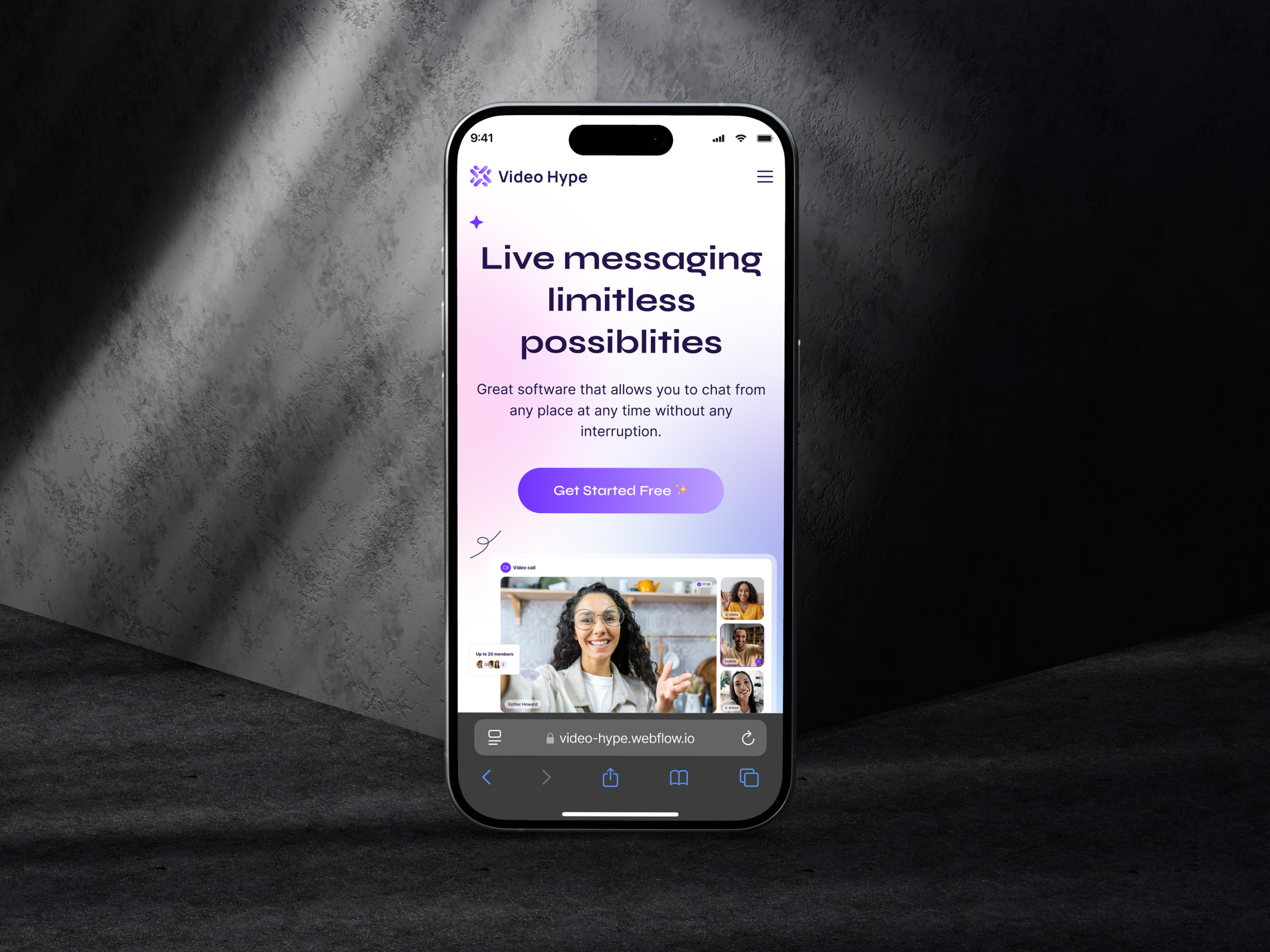 VideoHype - SaaS & Technology Webflow Template agency animation branding business corporate design mobile no code responsive saas software startup template ui ux webflow website