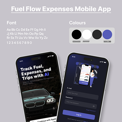 Fuel Flow Expenses Mobile app appdesign appdesigner branding dashboard dribble inter interfacedesign logo minimilastic trending ui ui design ui gradiant uiux uiuxmobile userinterface ux web webdesign