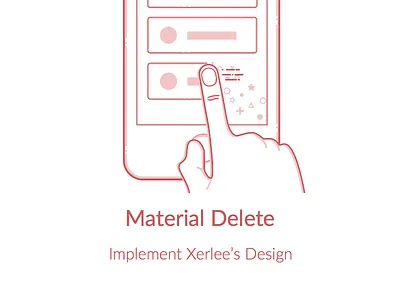 Implent Xerlee's Design code delete illustration particle