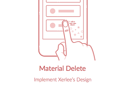 Implent Xerlee's Design code delete illustration particle