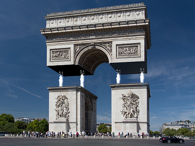 Arc De Triomphe missile arc de triomphe france missile photoshop