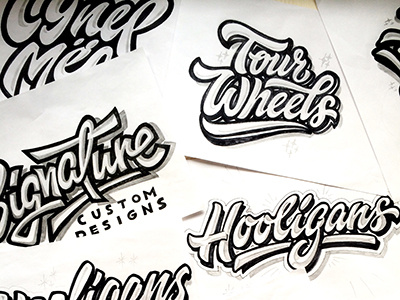 Part 2 Sketches from 2014-15 years✍ art hand lettering logo print sketch type