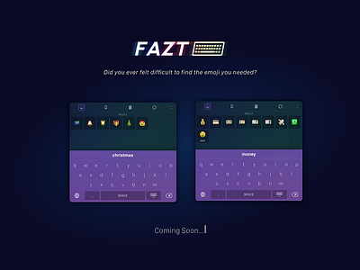 Fazt Keyboard | Search app clean emoji flat ios ipad iphone keyboard minimal mobile ui ux