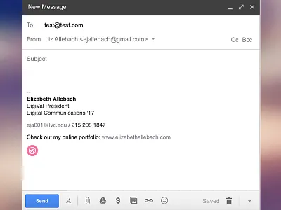 HTML Email Signature for Gmail design dribbble email portfolio