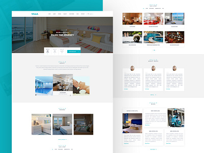 Villa Template Full Project design hotel booking servie template ui ux villa web design