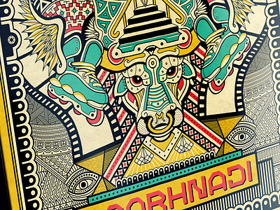 Maccoau Daarhnadi [tattoo + print] detail handdrawn illustration ornaments pattern poster print tattoo taurus wings