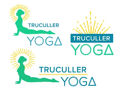 Tru Culler Yoga Final body branding design hot yoga illustrator logo mind pose yoga