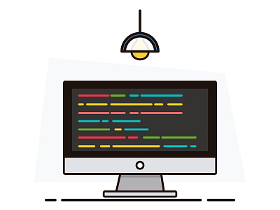 Programing code design flat flat illustration illustration mac minimal pc programing