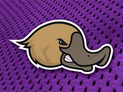 Platypus branding design football illustration logo mark platypus sports