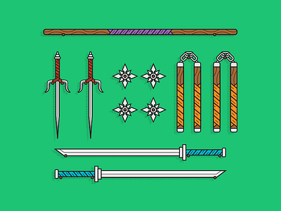 Ninja Turtles weapons donatello fight leonardo michelangelo ninja raphael sword tmnt turtles weapon