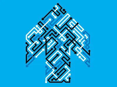 Strategies arrow graphic illustration money twoem