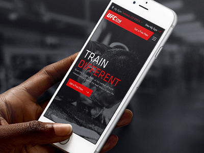 UFC GYM desktop flat ui html5 iphone mobile responsive rwd ufc ui ux website