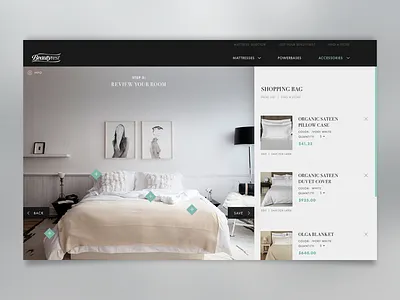 Beautyrest Review Your Cart beautyrest black marquee shopping cart ui ux website