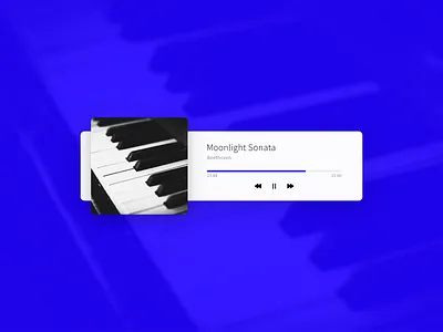 Daily UI Challenge 009 009 beethoven dailyui moonlight music player sonata ui
