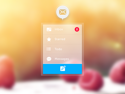 Dropdown clean dailyui dropdown elegant email inbox messages sketch ui