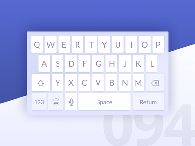 Day 94 - Mobile Keyboard 100 day challenge challenge dailyui design input ios keyboard mobile ui user interface ux