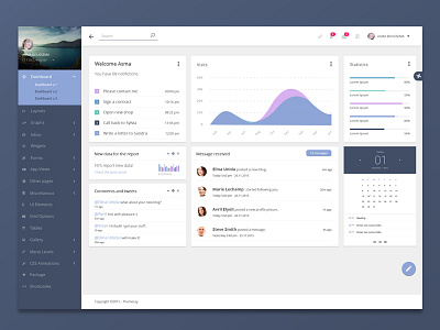 Mill Theme dashboard design flat liferay logo material mill theme ui ux