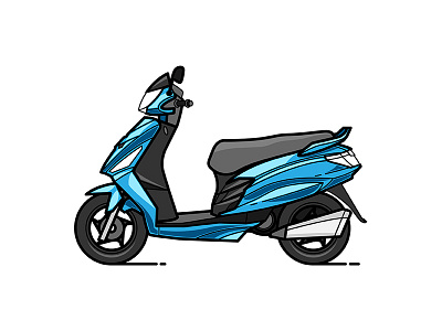 New Ride - Maestro Edge edge hero illustration maestro minmal scooter style