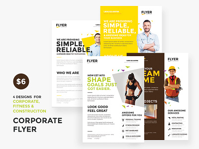 Corporate Flyer Multipurpose ai brochure business flyer construction flyer corporate flyer fitness flyer flyer marketing flyer print flyer promotion psd