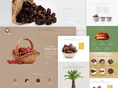 Dates Website clean dates design fruit landing minimalistic page pakistan product simple ui web