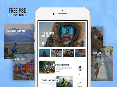 Voyager Theme blog blue free psd responsive theme voyager wordpress wp