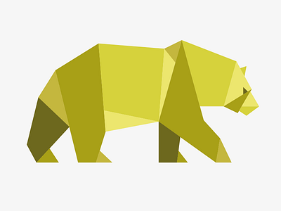 Nanuq animal bear green nanuq natura nature origami orso verde