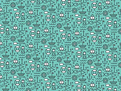 Sea Pattern branding design grid icon icons identity illustration logo pattern sea wallpaper