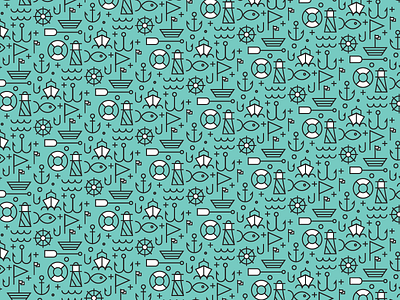 Sea Pattern branding design grid icon icons identity illustration logo pattern sea wallpaper