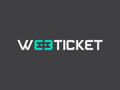 Web Ticket logo scredeck simple symbol ticket typography web